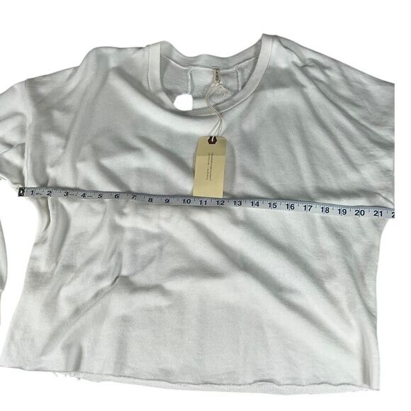 Revolve Lanston White Sweater Cut-Out Back Work Out Outdoor Size Small NWT - Picture 7 of 12